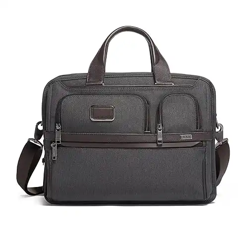 TUMI Alpha Expandable Organizer Laptop Briefcase - 15-Inch Laptop Briefcase Organizer for Men & Women - Travel Laptop Bag